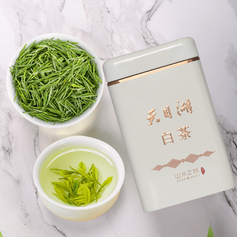 欢乐婆溧阳白茶2025新茶明前天目湖春茶江苏常州特产绿茶清香散装 500g * 1罐 溧阳白茶