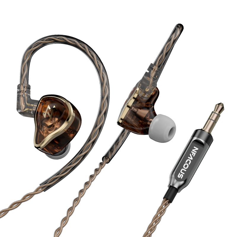 宁梵声学NF ACOUS NA20 沉浸氛围顺滑耐听 HIFI耳机 音乐耳机 有线耳机 柔和版NM20 棕金色