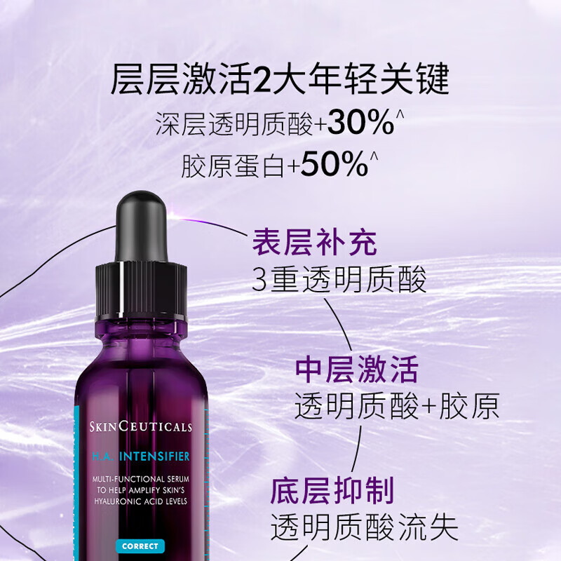 修丽可(SkinCeuticals)紫米精华液 抗皱淡纹抗糖老提拉紧致面部保湿丰盈10%玻色因 紫米精华小样4ml