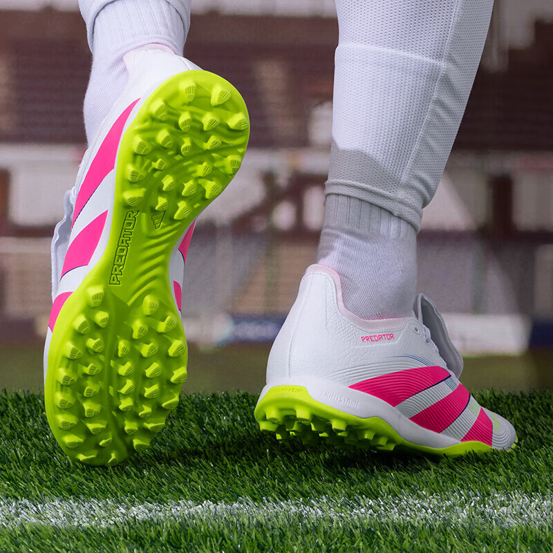 阿迪达斯 (adidas)猎鹰25 PREDATOR中端TF碎钉人草翻鞋舌足球鞋新款比赛训练鞋 JS0385/适合人造草场 39