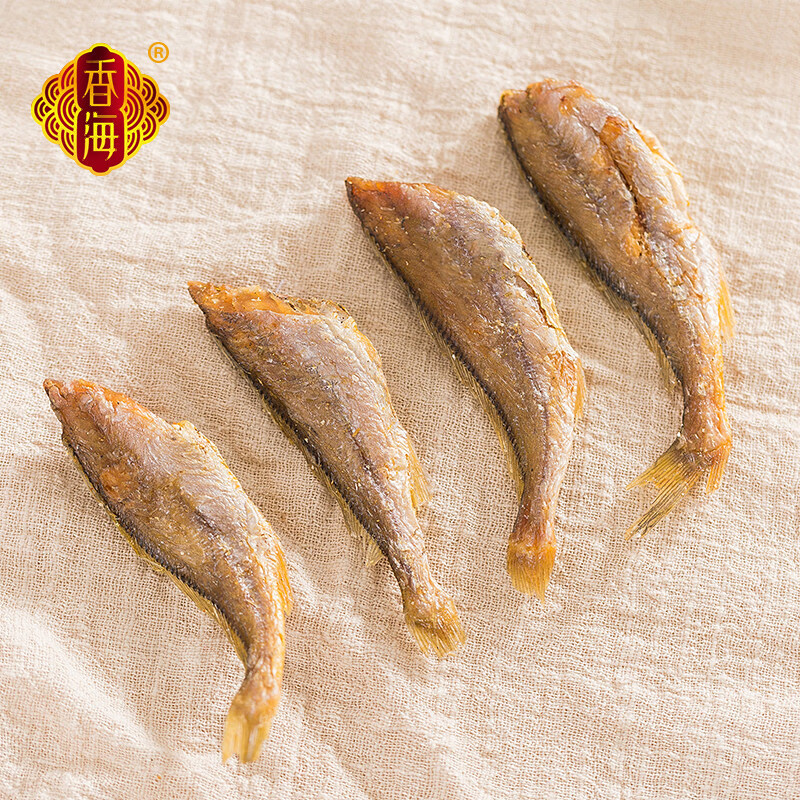 香海香酥小黃魚(yú)干大包裝1000g 健康即食零食黃魚(yú)酥家庭分享裝 原味