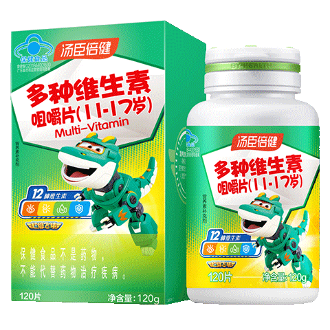 汤臣倍健多种维生素11-17岁青少年复合咀嚼片120片 含维生素cabde女男孩