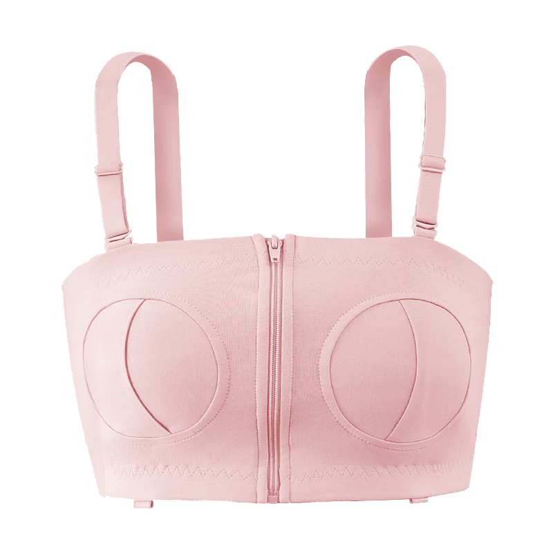 好女人（HORIGEN）電動(dòng)吸奶器內(nèi)衣免手扶哺乳內(nèi)衣文胸可解放雙手產(chǎn)后哺乳胸罩 粉色(免手扶吸奶器專用) M