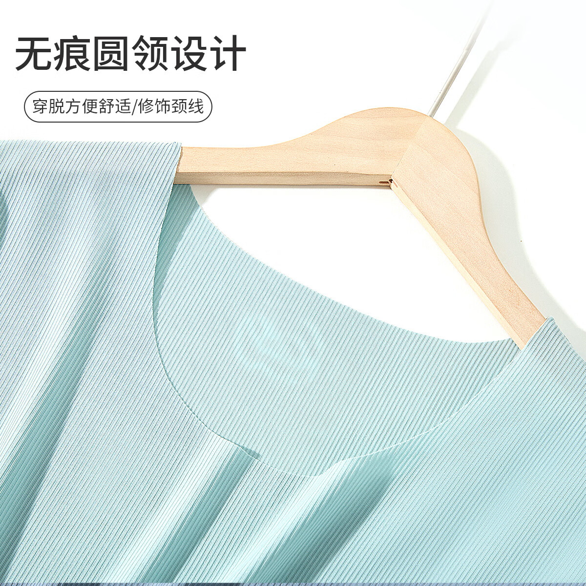 芬腾可安冰丝睡衣女夏季大码宽松简约短袖套装女士家居服可外穿送妈妈YR 绿色 L 推荐体重(80-95斤)