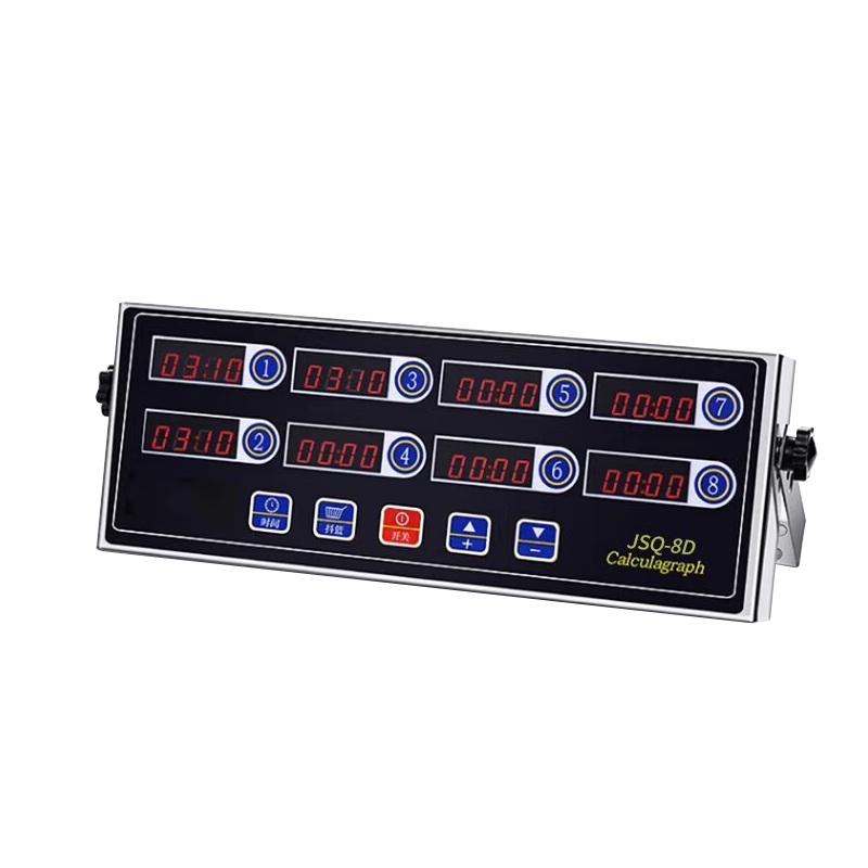 拜杰厨房计时器八通道商用提醒器烘焙倒时器汉堡炸鸡店专用提醒定时器 不锈钢十二道【防水防摔】