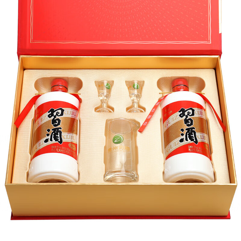 圆习酒 53度 500mL 2瓶 礼盒装（内含酒具）