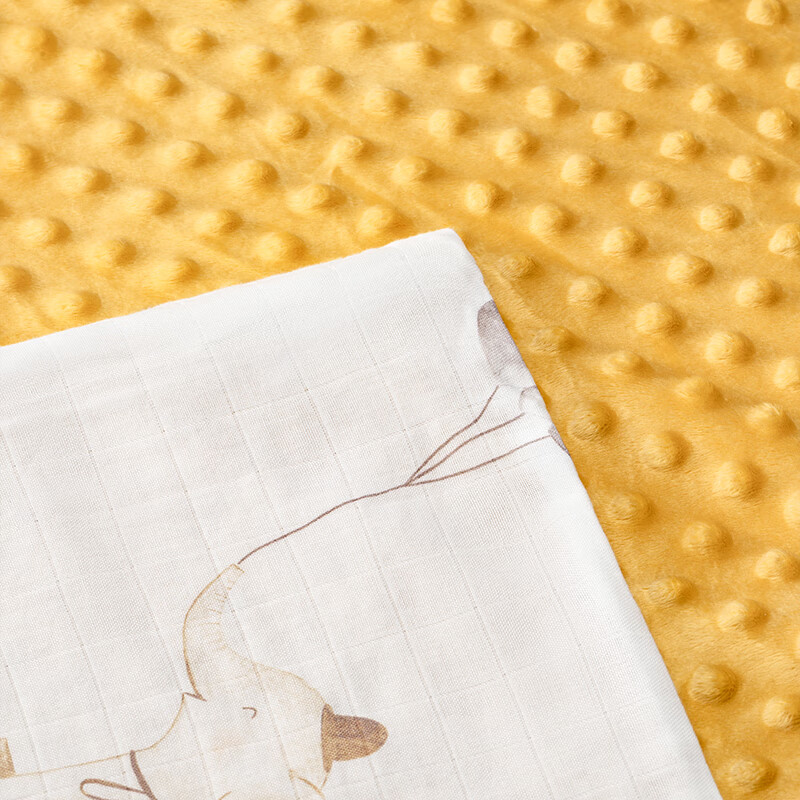 英氏（YEEHOO）竹棉抗菌安抚豆豆绒婴儿被子幼儿园盖毯午睡被春夏 气球120x150cm