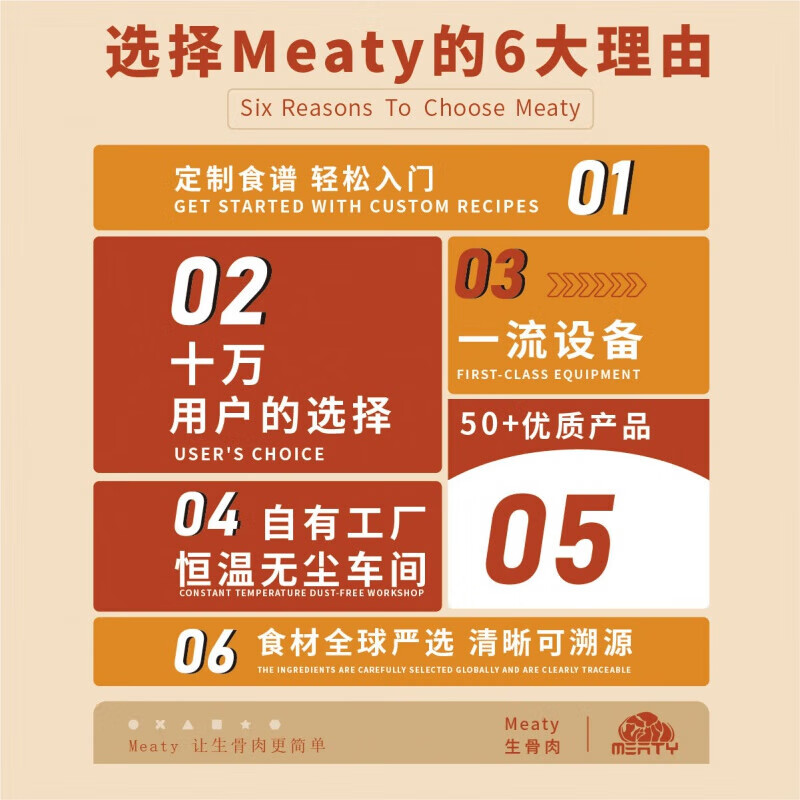 柏饞Meaty生骨肉 補鈣含骨量40%增肥發(fā)腮貓飯狗食材自制 500g 雞脖骨泥500g