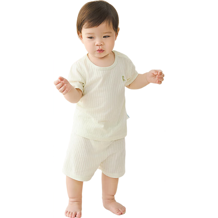 童泰（TONGTAI）嬰兒內(nèi)衣套裝夏季衣服兒童薄款家居內(nèi)衣TS41J322-DS綠色100cm