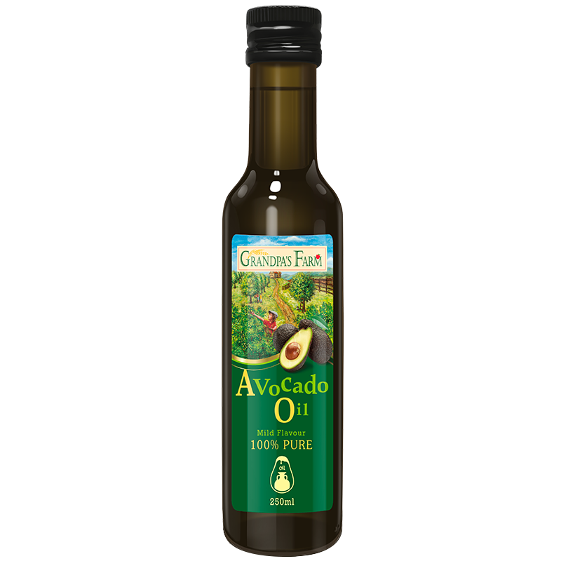 爷爷的农场牛油果油食用油250ml 法国进口热炒凉拌全家可用 赠婴儿辅食食谱