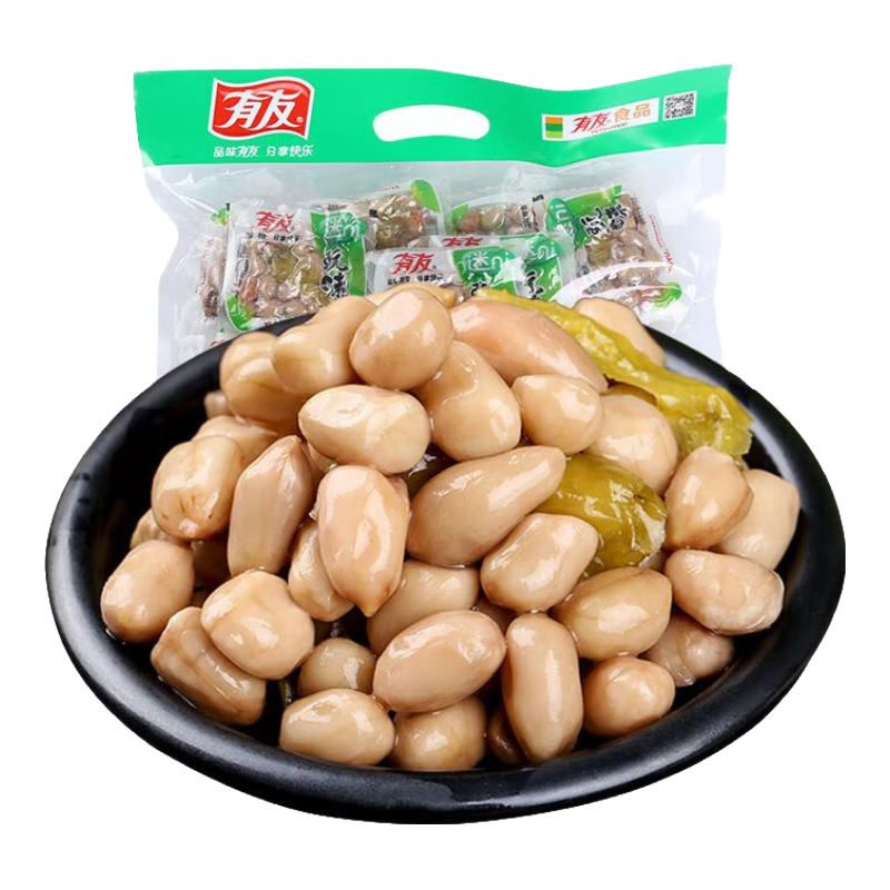 有友 泡花生 独立小包装 休闲零食追剧小吃零食 山椒味428g