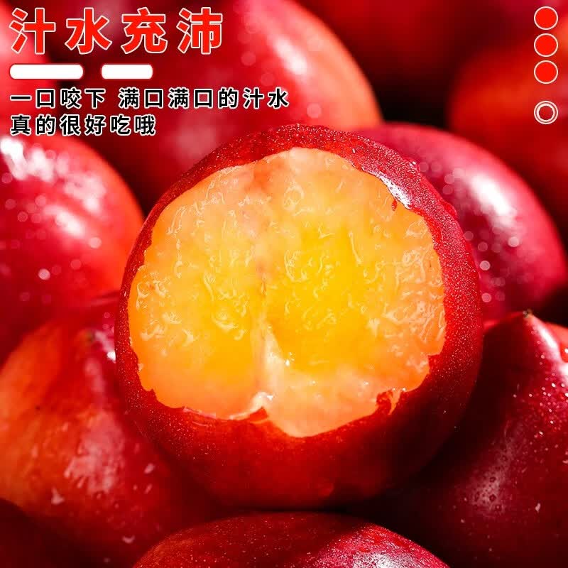 北森南屿山东黄心油桃新鲜黄肉脆甜桃子孕妇水果产地直发脆甜爽口 中果（单果约60-90克）带箱2斤