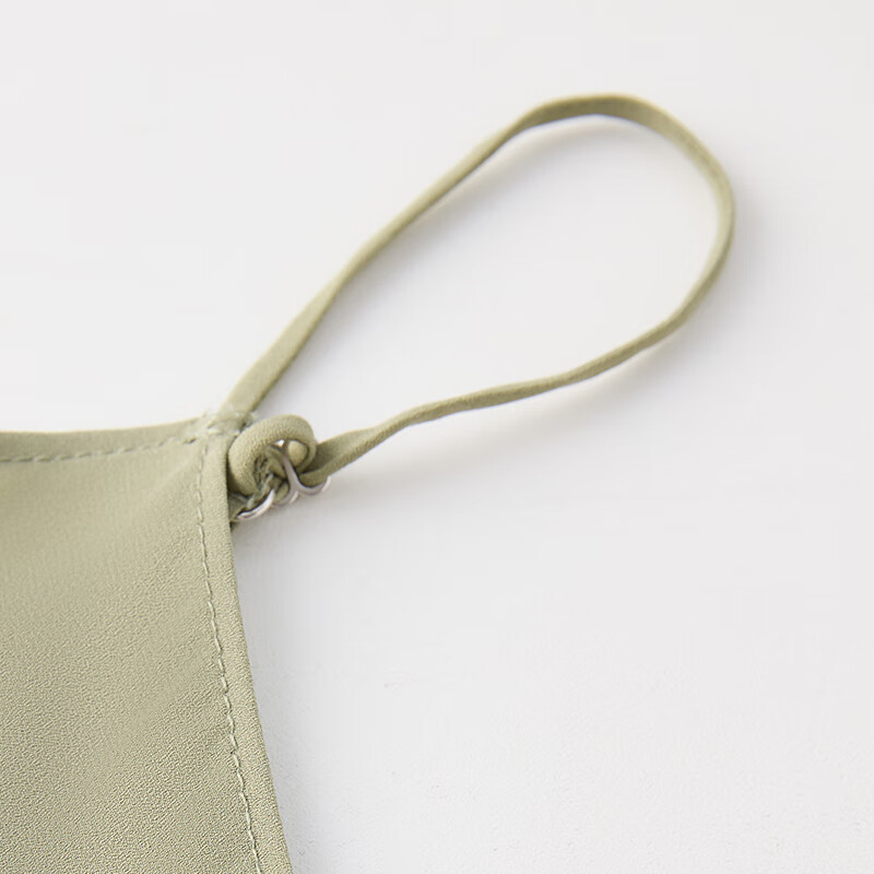 ZEZI女士小吊带背心西服内搭2025年夏季新款打底衫简约纯色无袖上衣 银绿【76.6%醋酯纤维23.4%聚酯】 XL