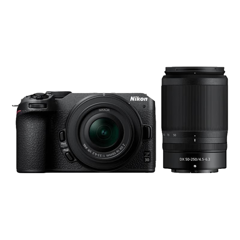 尼康（Nikon）【国家补贴】Z30入门级 微单数码照相机4K高清Vlog摄像机学生 礼物 旅游 手持随身拍照片直播相机 Z30+(16-50)+（50-250）双头套机  官方标配