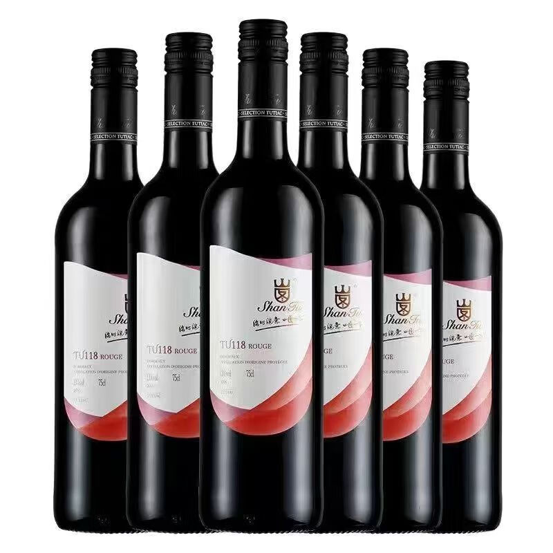 ɽͼ��ShanTu�����Ửϸ�塿����������ɽͼTU118�ɺ����Ѿ�  750ml/ƿ ����þ� 6ƿ����װ