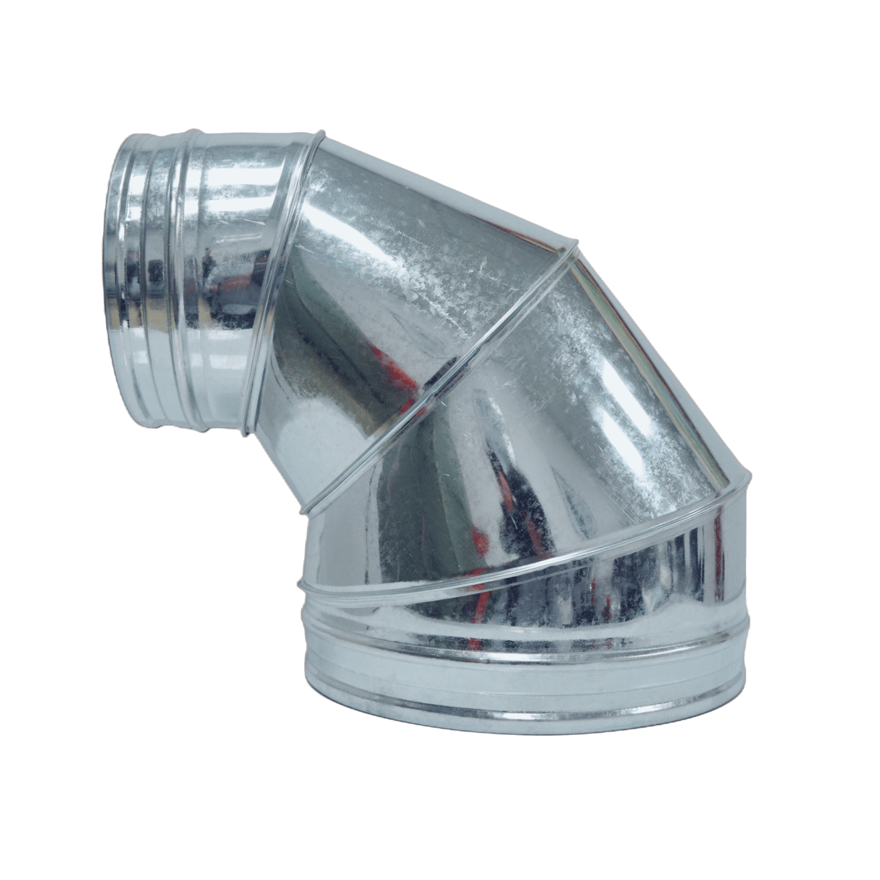 君吻90度变径弯头排风扇抽油烟风机铁皮变径大变小接排烟风管法兰接头