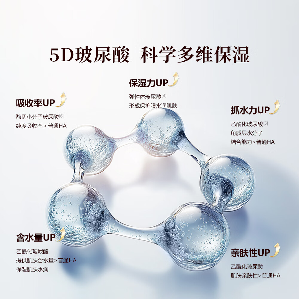 御泥坊【超值补水40片】5D玻尿保湿面膜闪充补水滋养护肤礼物 玻尿酸面膜5片*8盒