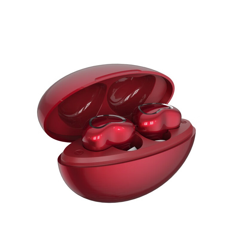 跨境新款私模TWS无线迷你小巧5.4入耳式一拖二超长续航蓝牙耳机 红色F9