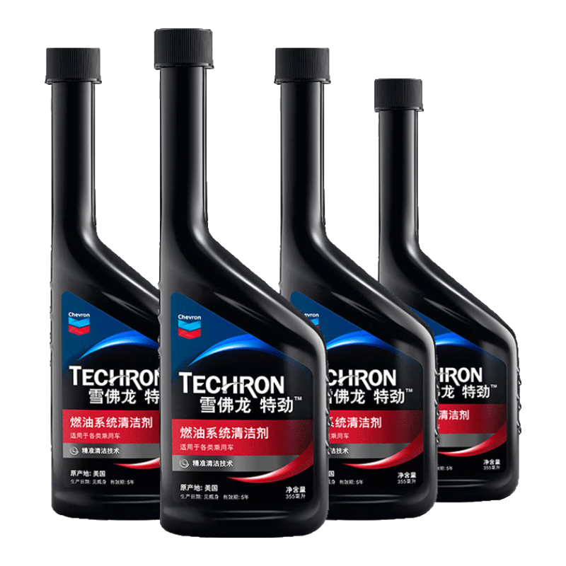 雪佛龙特劲TCP汽油添加剂除积碳燃油宝355毫升4瓶装汽车用品