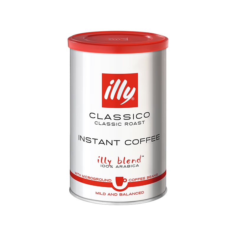 ILLY意利原装进口 中度烘焙 冻干速溶咖啡粉 95g/罐