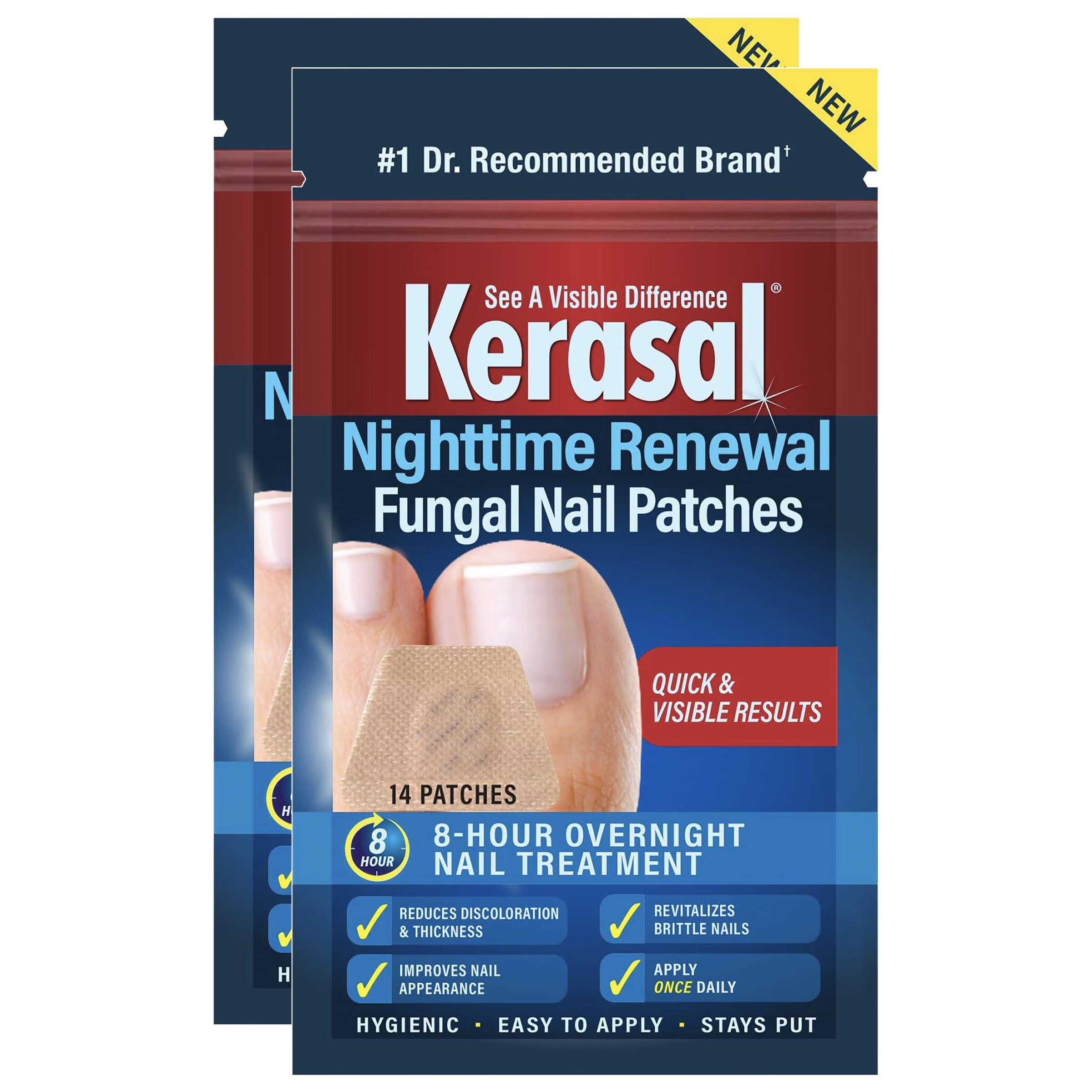 Kerasal Nighttime Renewal Fungal Nail Patches  14 Patch