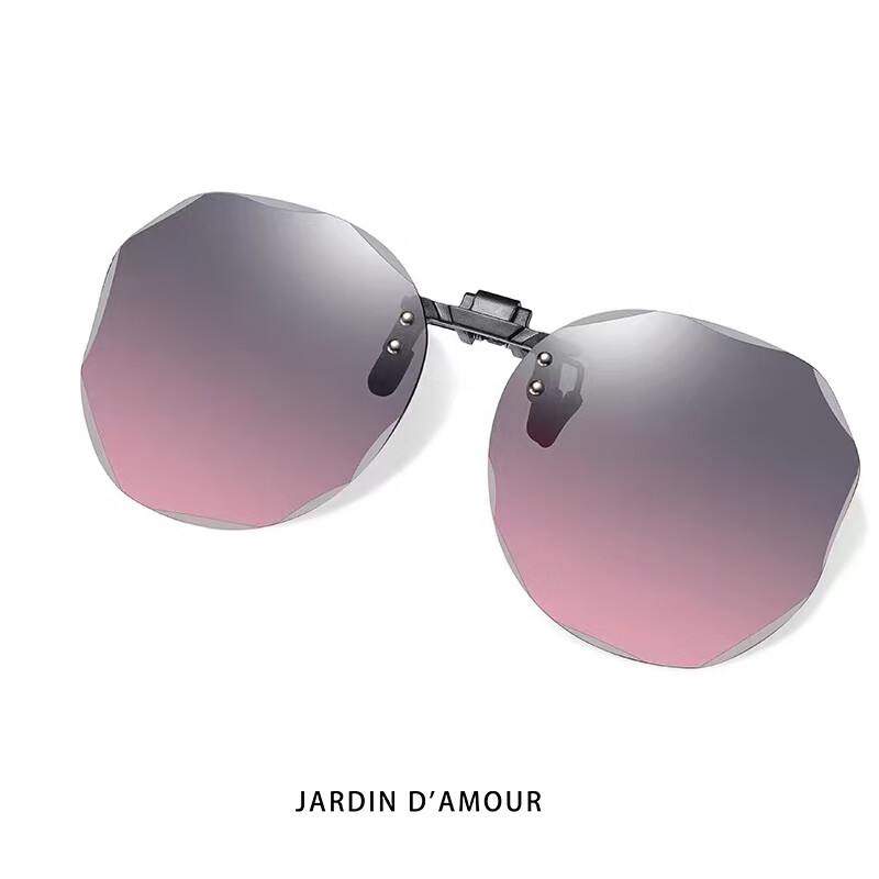 Jardin d'amour墨镜夹片男女款超轻司机开车太阳镜偏光镜片近视眼镜009神秘紫