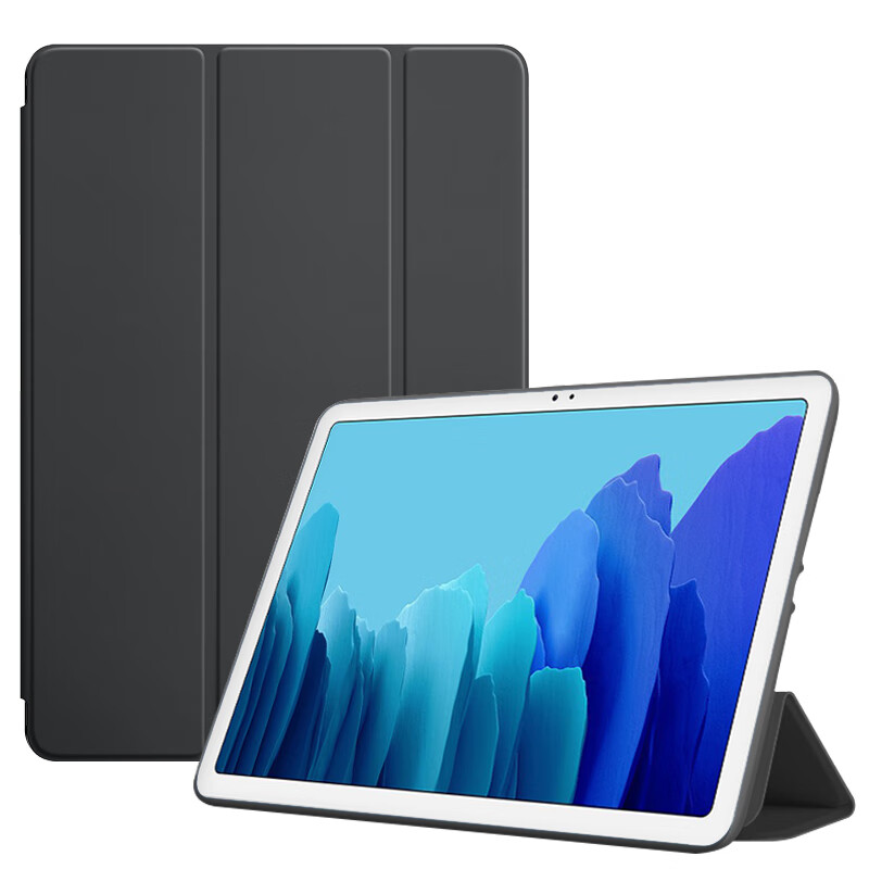 遨空三星平板a7保护套samsung galaxy tab a7平板samsungtaba7翻盖壳taba7硅胶sm一t500-t505电脑galax 三星Tab A7黑色送膜10.4英寸 三星型号