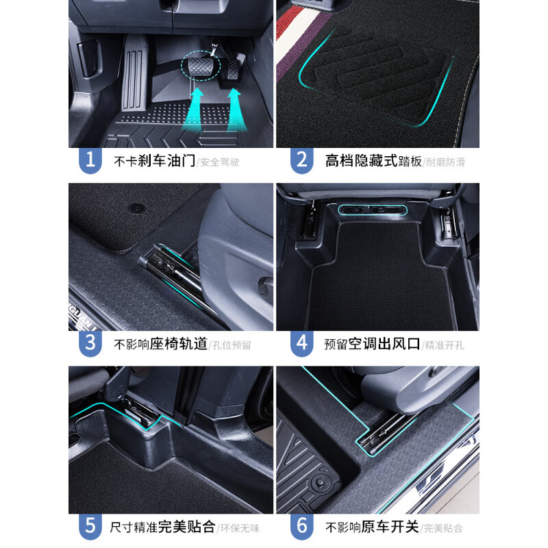 SL03深蓝L07深蓝S07深蓝G318深蓝S05脚垫全包围tpe专用汽车 不包门槛TPE脚垫【单层款】