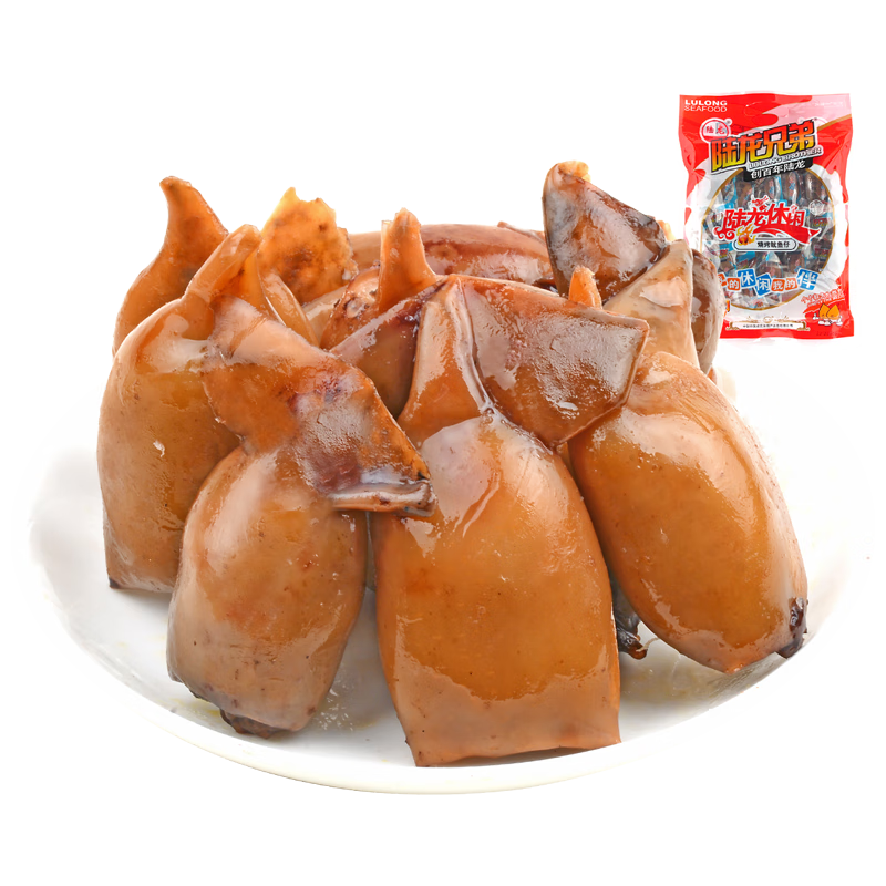 陸龍燒烤魷魚仔 400g/袋 Q彈有嚼勁 即食海味零食 聚會分享出行好伴侶