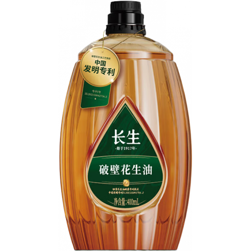長生青島破壁花生油 長生破壁花生油400ml