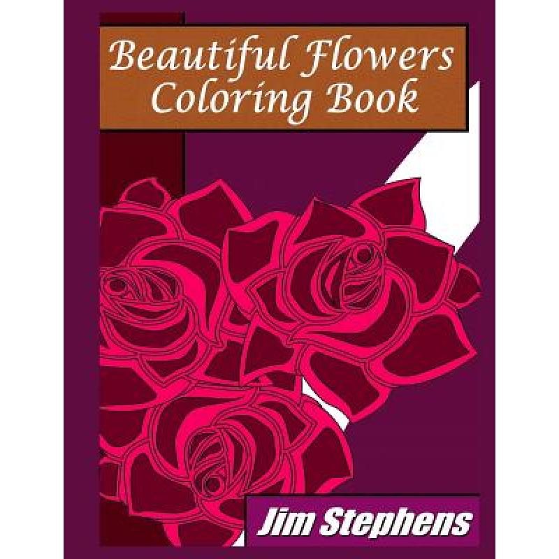 预订 Beautiful Flowers Coloring Book