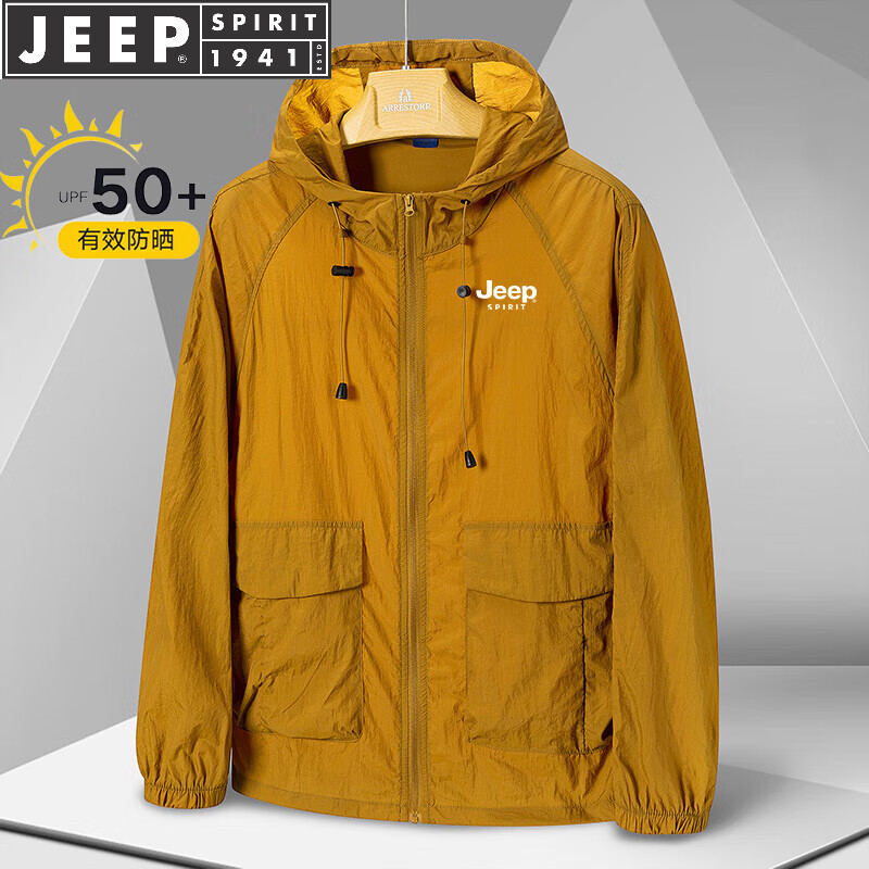 ���ڲ�����JEEP SPIRIT 1941 ESTD���ձ�˿��ɹ���г����ᱡ�п����������ļ�Ƥ������ñ͸�� ǳ���� 3XL ������185-210�
