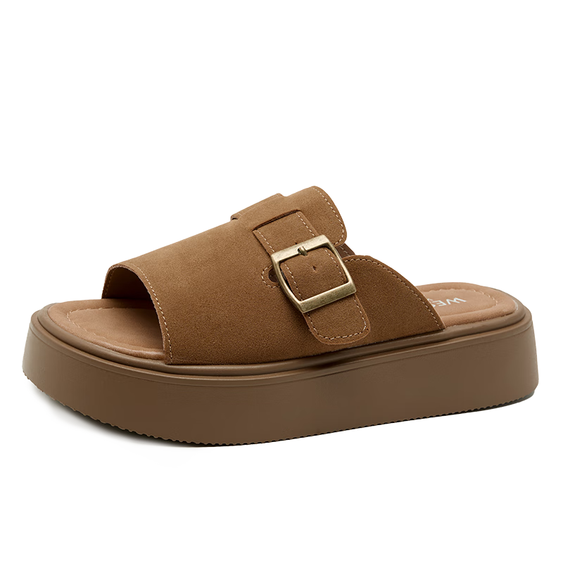 ������ײ�������ЬŮ2025�¿��ļ��ٴ�������Ь�⴩¶ֺһ����Ь ��ɫ 35 (225)