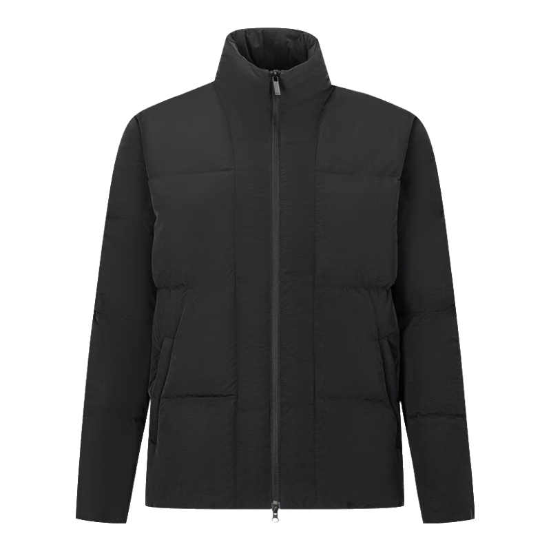 BMW STUDIO【鴨絨】寶馬男裝秋冬通勤立領(lǐng)羽絨夾克外套男 碳黑色 2XL (XXL)