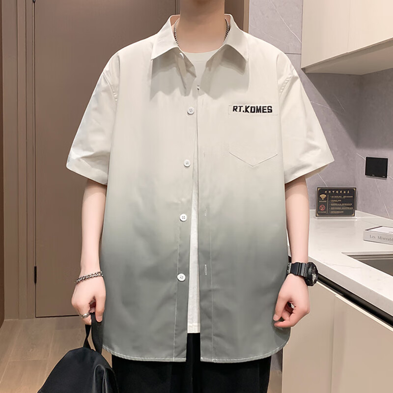 ���ڲ�������ľ�񽥱�ɫ�����г��䴺�＾�¿�������̿�������������ʿ�������� DC30ǳ��ɫ 4XL 57.9Ԫ