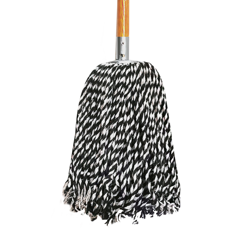 美家生活 棉线拖把 木杆115cm共1布头 墩布拖布排拖尘推物业工厂保洁地拖