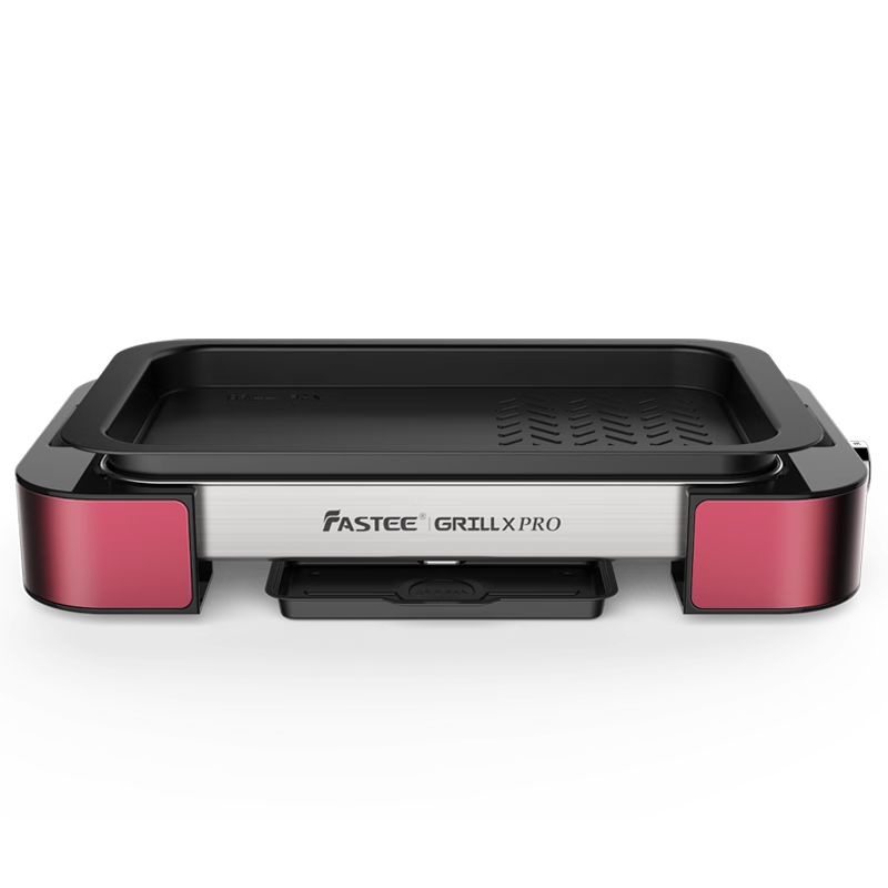 法詩緹（Fastee）烤肉鍋電烤盤 家用無煙電燒烤爐烤肉盤 煎牛排專用鍋不粘戶外烤魚盤 FST-53A