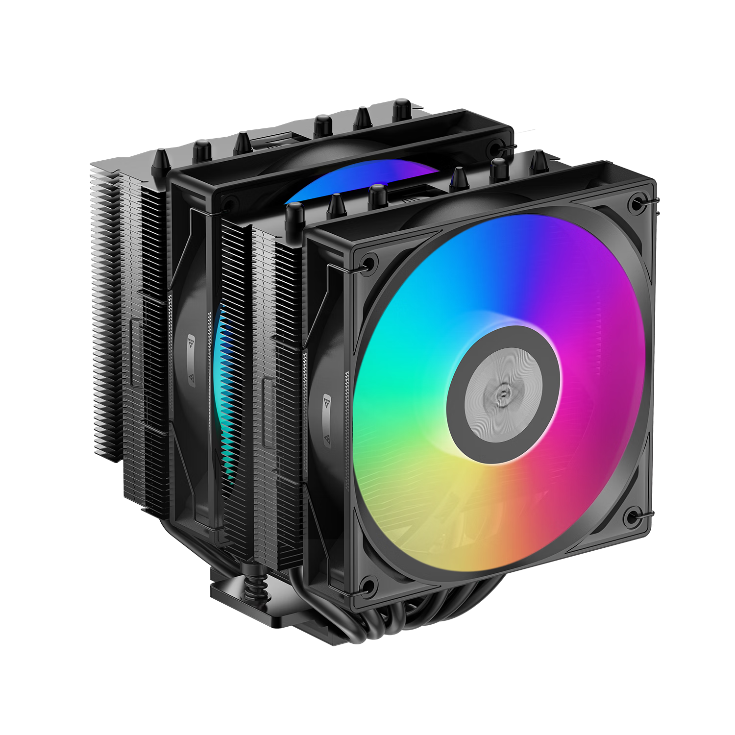 超频三（PCCOOLER）RT620 ARGB WH CPU风冷散热器（6热管/双塔/高性能风扇/铜底焊接/支持1700/AM5） RT620【ARGB黑色/6热管】
