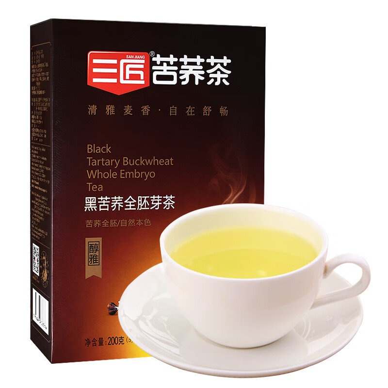 评测知道三匠黑苦荞全胚芽茶养生茶真实感受质量？用了三周经验分享
