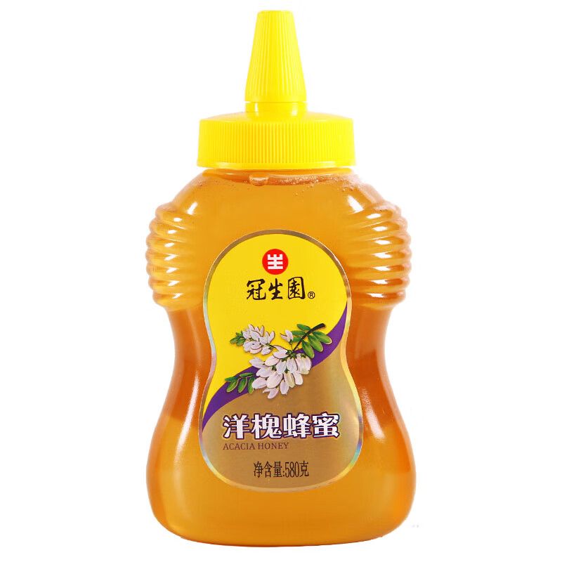 上海特產(chǎn)冠生園蜂蜜580g洋槐花蜜紫云英蜜組合土蜂蜜 580g*1瓶洋槐蜜