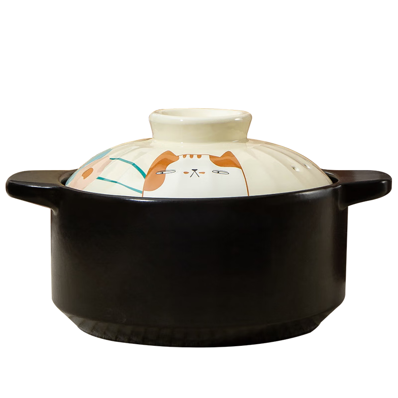 美厨（MAXCOOK）陶瓷煲砂锅 汤锅炖锅养生煲 手工彩釉耐干烧2.5L MCTC1464