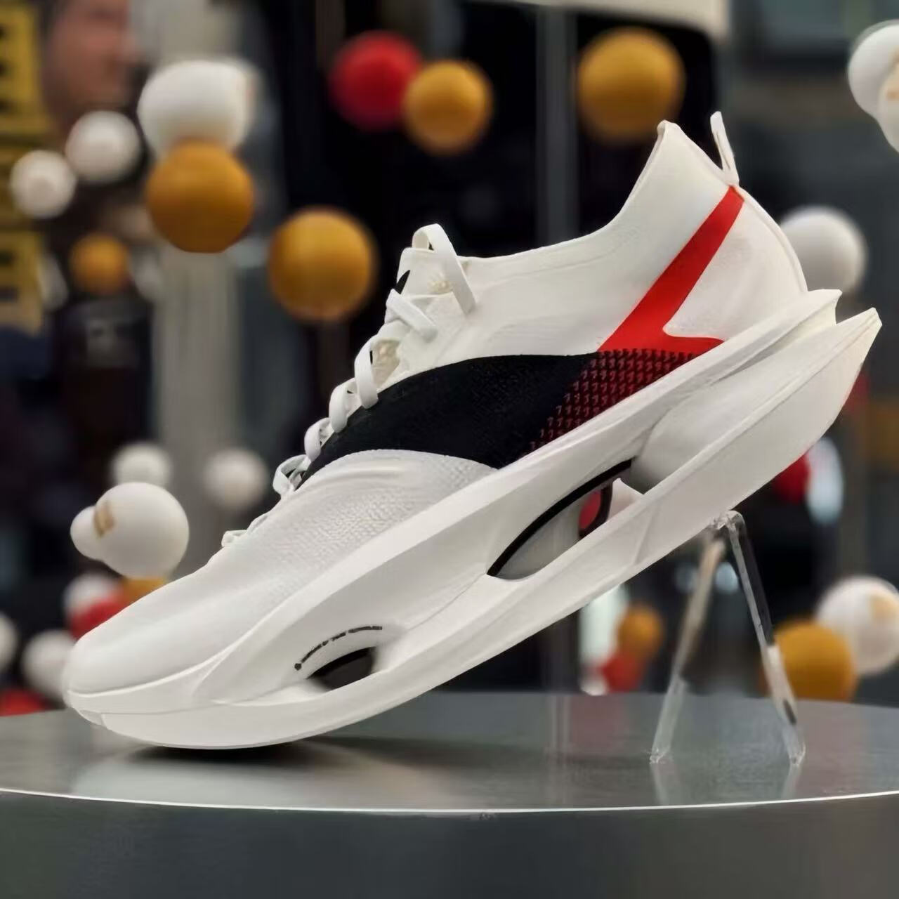 LI-NING HEMP新款飞电5u前掌碳板网面透气竞速赤兔飞电龙雀马赫毒刺青云跑步鞋  飞电5c-涂鸦粉减震+碳板 26 42 (0MM) 配包装+袜子手环