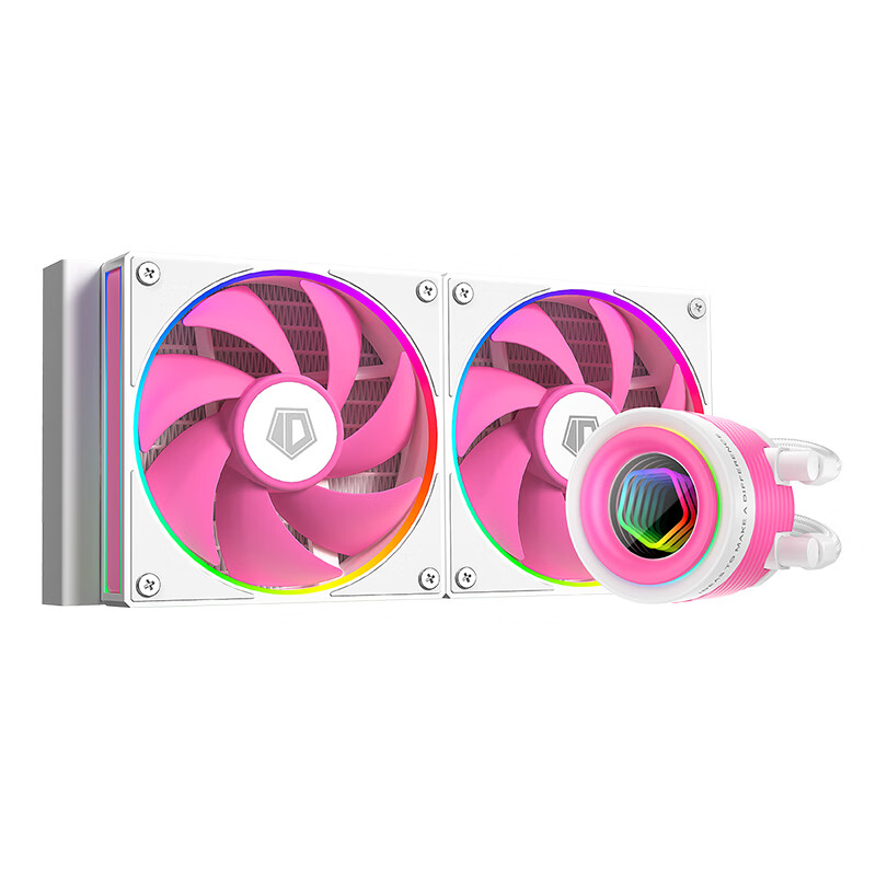 ID-COOLING新款ID-COOLING240/360ARGB少女粉色白一体式CPU粉色水冷散热器5V炫彩神光同步颜值好看白色 新款ID-COOLING粉色-240ARGB 全新速发+顺丰包邮