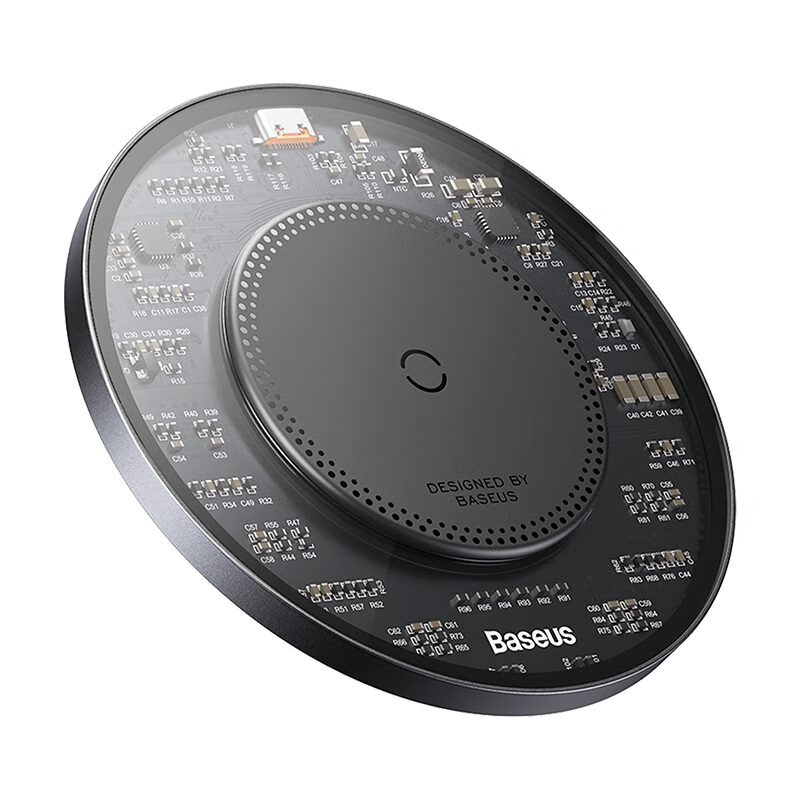 倍思（BASEUS）倍思无线充电器二合一适用苹果15Promax专用iphone14无限20W快充 黑色15W无线快充送双C线