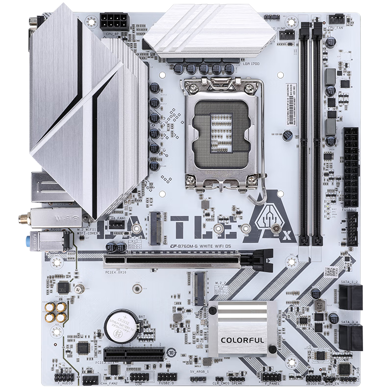 七彩虹 BATTLE-AX B760M-G WHITE WIFI D5 小冷钢DDR5 图 5