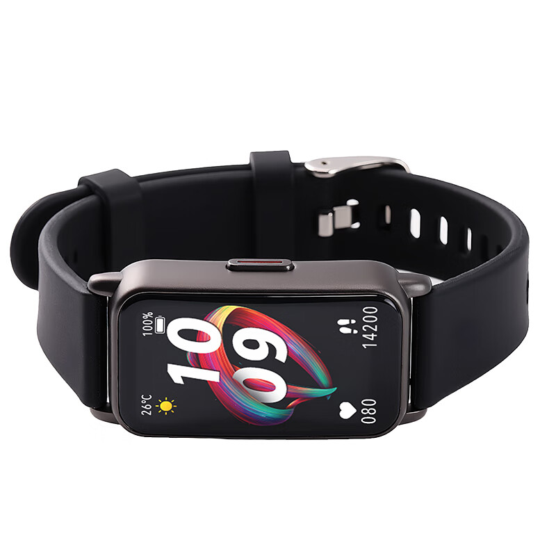 LASIKA男士多功能手表女士学生运动防水蓝牙计步心率血氧血压功能性手表 黑银色