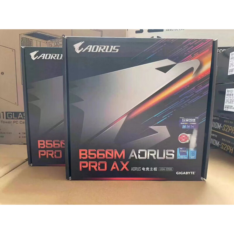 技嘉新到原装彩盒Gigabyte/技嘉 B560M AORUS PRO AX雪雕主板支持11代