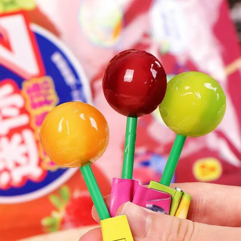 悠哈双拼果汁棒棒糖一根棒棒糖两种口味水果糖果含VC儿童糖果 3大袋果汁棒棒糖苹果柠檬草莓