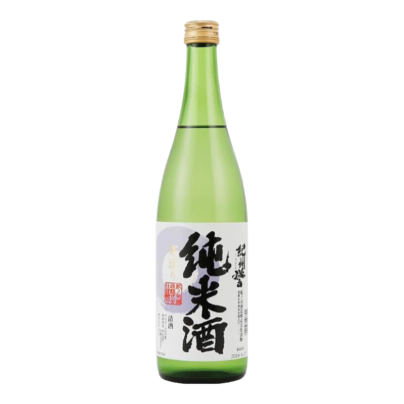 纪州誉纪州誉纯米酒 日本原瓶进口清酒 微醺低度酒 清爽洋酒720ml 纪州誉纯米酒720ml
