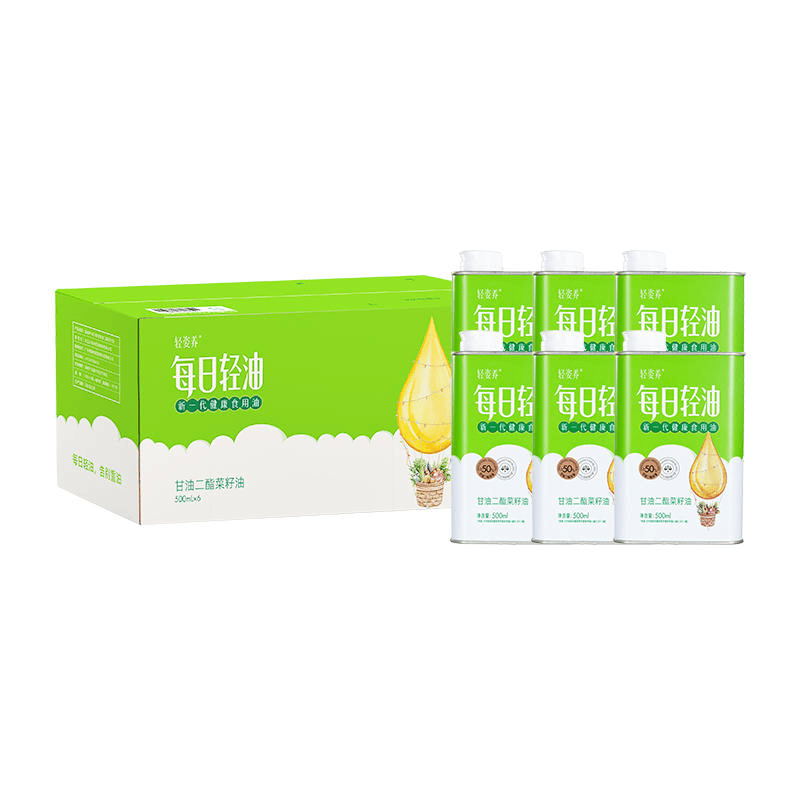 轻姿养轻姿养 每日轻油 二酯油 500mlx6瓶/箱 甘油二酯含量50% 500ml*1瓶